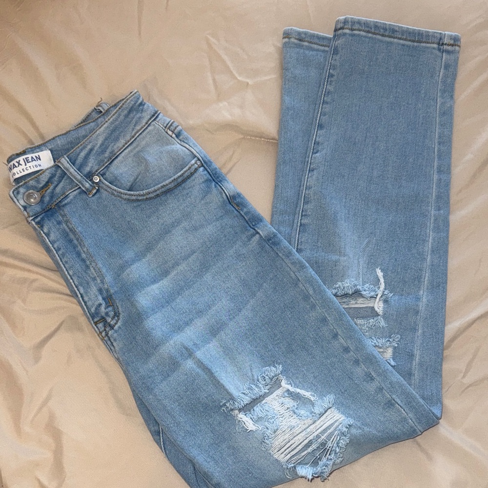 Max Jeans Women's Light Blue High Rise Jeans